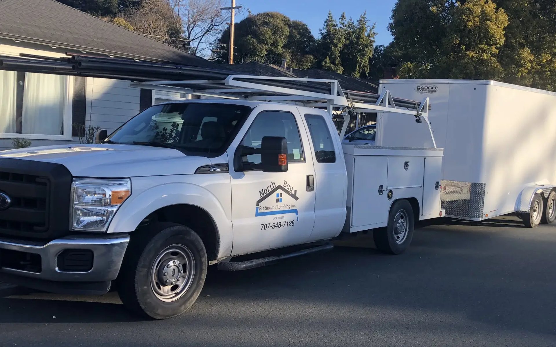 North Bay Platinum Plumbing service truck in Santa Rosa, California
